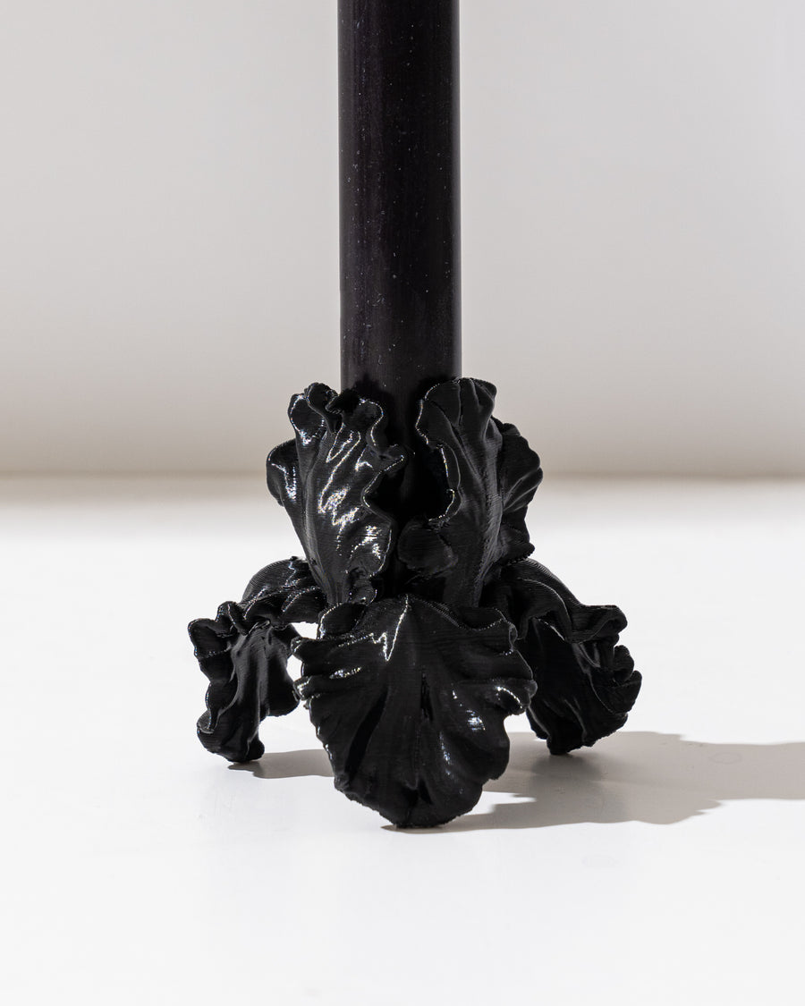 Flower Candle Holder | Black