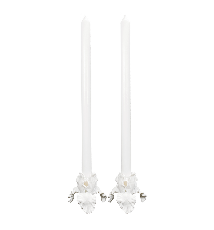 The Flower Candle Set in WHITE